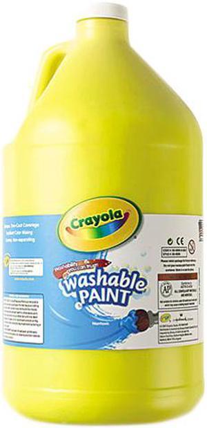 Washable Paint, Yellow, 1 Gal