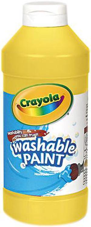 Washable Paint, Yellow, 16 Oz