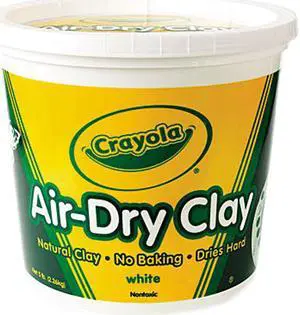 Crayola Air-Dry Clay Bucket - White