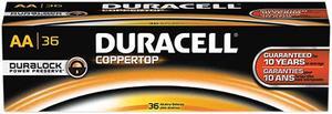 Duracell Coppertop Alkaline Aa Batteries, 36/Pack AACTBULK36