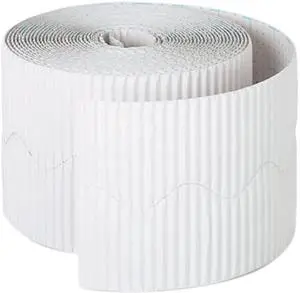 Bordette Decorative Border, 2 1/4" X 50' Roll, White