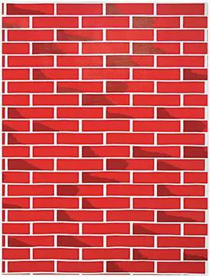 Fadeless Designs Bulletin Board Paper, Brick, 50 Ft X 48"