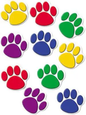 Paw Print Accents, Assorted Colors