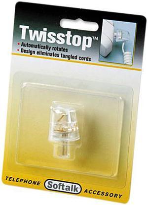 Softalk Twisstop Rotating Phone Cord Detangler Clear 1500