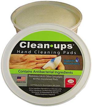 Clean-Ups Hand Cleaning Pads, Cloth, 3" dia., 60/Pack