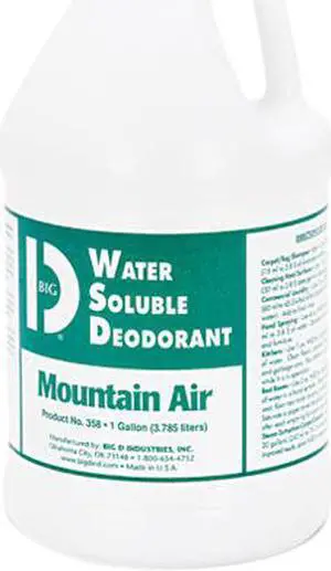 Water-Soluble Deodorant, Mountain Air, 1 gal., 4 per Carton