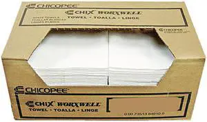 Chix Worxwell General Purpose Towels 13 x 15 White 100/Carton 8481