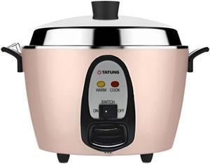 TATUNG 6-Cups Stainless Steel Multi-Functional Rice Cooker TAC-06IN Vanilla Cream