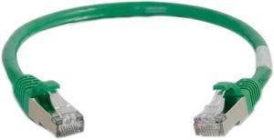 C2G 00827 3ft Cat6 Snagless Shielded (STP) Network Patch Cable - Green - Category 6 for Network Device - RJ-45 Male - RJ-45 Male - Shielded - 3ft - Green