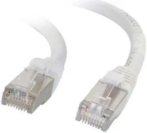 C2G 1ft Cat6 Snagless Shielded (STP) Network Patch Cable - White