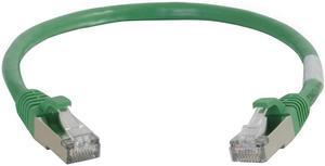 C2G 00829 Cat6 Cable - Snagless Shielded Ethernet Network Patch Cable, Green (5 Feet, 1.52 Meters)