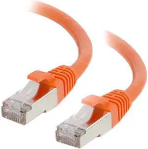 C2G 00892 15ft Cat6 Snagless Shielded (STP) Network Patch Cable - Orange - Category 6 for Network Device - RJ-45 Male - RJ-45 Male - Shielded - 15ft - Orange