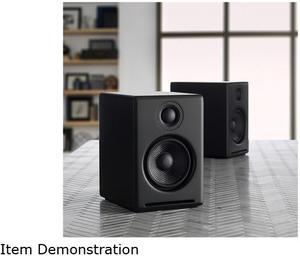 AudioEngine A2+ Wireless Speaker System in Satin Black Paint