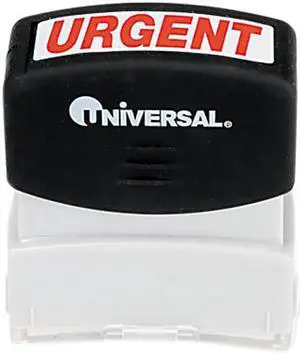 Universal Message Stamp, URGENT, Pre-Inked/Re-Inkable, Red