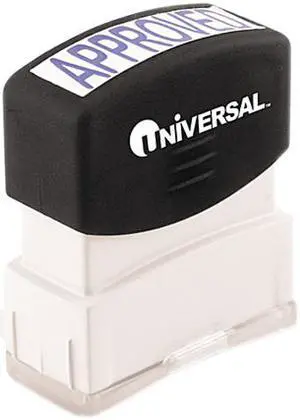 Universal Message Stamp, APPROVED, Pre-Inked/Re-Inkable, Blue