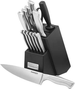 Cuisinart C55-12PCER1 12pc Ceramic Coated Color Knife Set with Blade Guards  