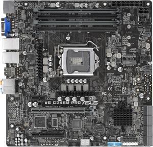 ASUS WS C246M PRO uATX Server Motherboard LGA 1151 Intel C246