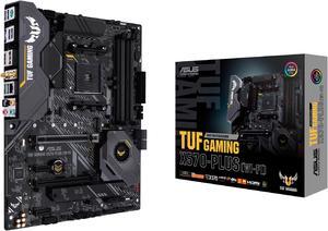 ASUS AM4 TUF Gaming X570Plus Motherboard with PCIe 40 Dual M2 Dr MOS Power Stage HDMI DP SATA 6Gbs USB 32 Gen 2 and Aura Sync RGB Lighting