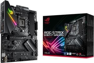 ASUS ROG STRIX B365-F GAMING Support 9th/8th Gen Intel Processor with Aura Sync RGB, Dual M.2, DisplayPort, HDMI, DVI, SATA 6Gbps and USB 3.1 Gen 2 ATX Gaming Motherboard