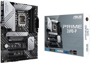 ASUS Prime Z690-P LGA 1700 (Intel® 12th&13th Gen) ATX motherboard (PCIe 5.0, DDR5,14+1 Power Stages,3x M.2,2.5Gb LAN,V-M.2 e-key,front panel USB 3.2 Gen 1 USB Type-C®,Thunderbolt™ 4 support,Arua Sync)