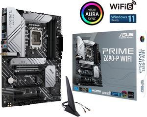 ASUS Prime Z690-P WiFi LGA 1700(Intel® 12th&13th Gen) ATX motherboard (PCIe 5.0,DDR5,14+1 Power Stages,3x M.2,WiFi 6,Bluetooth v5.2,2.5Gb LAN,front panel USB 3.2 Gen 1 Type-C®,Thunderbolt™ 4 support,