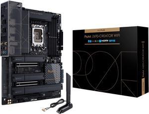 ASUS ProArt Z690-Creator WiFi 6E LGA 1700(Intel® 12th&13th Gen) ATX content creator motherboard(PCIe 5.0,DDR5,2x Thunderbolt™ 4 Type-C ports,10G&2.5G LAN,4xM.2/NVMe SSD)