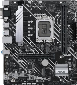 ASUS PRIME H610M-A D4-CSM LGA 1700 (Intel 12th & 13th Gen) Micro-ATX Commercial Motherboard (PCIe 4.0,  DDR4, 2xM.2 slots, 1Gb LAN, rear USB 3.2 Gen 2 ports, DP/HDMI/D-Sub, SPI-TPM header, ACCE)