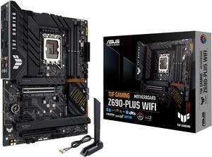 ASUS TUF Gaming Z690-Plus WiFi LGA 1700(Intel 12th,13th & 14th Gen) ATX gaming motherboard(PCIe 5.0, DDR5,4xM.2/NVMe SSD,14+1 power stages,WiFi 6,front USB 3.2 Gen 2 Type-C®,Thunderbolt 4