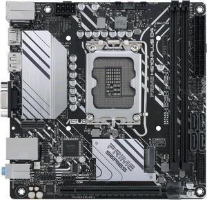 ASUS PRIME H610I-PLUS D4 LGA 1700 (Intel 12th & 13th Gen & Intel vPro) mini ITX Motherboard (PCIe 4.0, DDR4, USB 3.2 Gen 1 Type-A, M.2 slot, 1 Gb Lan, DP/HDMI/D-Sub, V-M.2 slot (Key E), Q-LED)