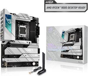 ASUS ROG STRIX X670E-A GAMING WIFI AMD X670 AM5 Ryzen Desktop 9000 8000 & 7000 ATX motherboard, 16+2 power stages, PCIe 5.0, DDR5, 4x M.2 slots with heatsink, USB 3.2 Gen 2x2, WiFi 6E, AI Cooling II