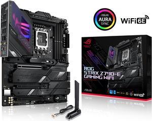ASUS ROG Strix Z790-E Gaming WiFi 6E LGA 1700(Intel 14th &12th&13th Gen)ATX gaming motherboard(PCIe 5.0, DDR5,18+1 ower stages,2.5 Gb LAN, Bluetooth v5.2,Thunderbolt 4,support up to 5xM.2,1xPCIe 5.0