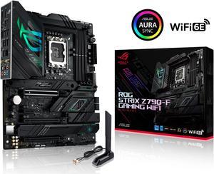 Open Box ASUS ROG Strix Z790F Gaming WiFi 6E LGA 1700Intel 14th13th 12th Gen ATX gaming motherboard16  1 power stagesDDR5four M2 slots PCIe 50WiFi 6EUSB 32 Gen 2x2 TypeC with PD 30 up to 30W