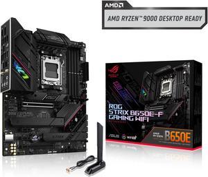 ASUS ROG Strix B650E-F Gaming WiFi AMD B650 AM5 Ryzen™ Desktop 9000 8000 & 7000 ATX motherboard, 12+2 power stages, DDR5, 3x M.2 slot, PCIe® 5.0, WiFi 6E, 2.5G LAN, USB 3.2 Gen 2x2 Type-C®, Aura Sync