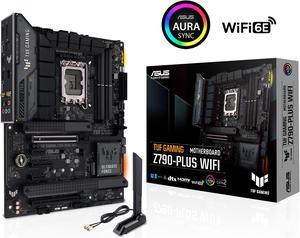 ASUS TUF Gaming Z790-Plus WiFi  LGA 1700(Intel14th & 13th & 12th Gen) ATX gaming motherboard(PCIe 5.0, DDR5,4xM.2 Slots,16+1 DrMOS,WiFi 6,Intel 2.5Gb LAN,front USB 3.2 Gen 2 Type-C,Thunderbolt 4(USB4)