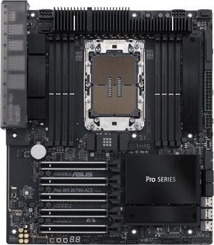 ASUS Pro WS W790-ACE Intel® W790 (LGA 4677) CEB workstation motherboard, PCIe 5.0 x16, M.2, 10G and 2.5G LAN, Server-grade Remote Management, 12+1+1 power stages, front and Rear USB 3.2 Gen 2x2 Type-C
