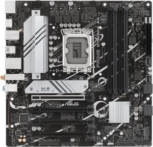 ASUS PRIME B760M-A AX LGA 1700(Intel 12th&13th Gen) microATX motherboard (PCIe 4.0, 2xM.2 slots, DDR5,Realtek 2.5 Gb LAN,WiFi 6, DP,rear USB 3.2 Gen 2, front USB 3.2 Gen 1 Type-C