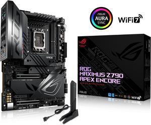 Open Box ASUS ROG MAXIMUS Z790 APEX ENCORE LGA 1700Intel 14th13th12th Gen ATX Gaming Motherboard 2402 power stages DDR5 support WiFi 7 5xM2 slots PCIe 50 NVMe SSD Slot PCIe 50 x16 SafeSlots