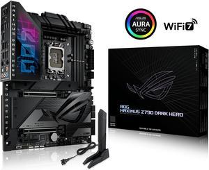 ASUS ROG Maximus Z790 Dark Hero (WiFi 7) LGA 1700(14th,13th,12th Gen) DDR5 ATX gaming motherboard(PCIe 5.0x16 with Q release, five M.2 slots,20+1+2 power stages,2x Thunderbolt 4 ports