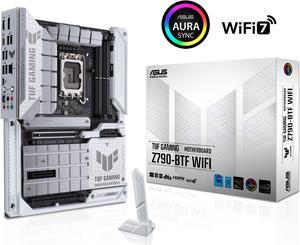 TUF GAMING Z790-BTF WIFI Intel® Z790 (LGA 1700) ATX motherboard, Hidden-Connector Design, PCIe 5.0, four M.2 slots, 16+1+1 power stages, DDR5, Intel® 2.5Gb Ethernet, Intel® Wi-Fi 7, HDMI™, DisplayPort