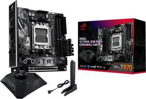 ASUS ROG STRIX X870-I GAMING WIFI AMD AM5 X870 Mini ITX mITX motherboard 10+2+1 power stages, Dynamic OC Switcher, Core Flex, DDR5 AEMP, WiFi 7, 2x M.2, PCIe® 5.0, Q-Release Slim, USB4®, AI OCing & Ne