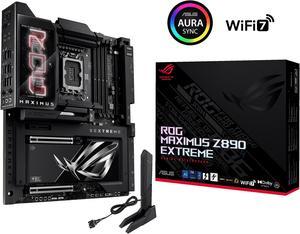 ASUS ROG MAXIMUS Z890 EXTREME Intel® Z890 LGA 1851 E-ATX motherboard, Advanced AI PC-ready, 24+2+1+2 stages, DDR5, WiFi7, 2.5G/10G LAN, PCIe® 5.0 M.2, Thunderbolt™ 5, USB Type-C®, AI OC, 5” LCD Screen