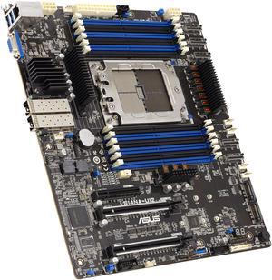 ASUS S14NA-U12 Server motherboard for 64-core AMD EPYC™ 8004-series processors, with dual 25 Gbps LAN, support for two dual-slot GPUs, 12 DIMM DDR5, dual M.2 and integrated ASMB11-iKVM.