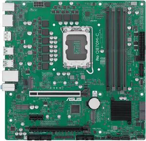 ASUS Pro Q870M-C-CSM motherboard supports Intel Core Ultra (Series 2) & vPro, DDR5, PCIe 5.0 x16, M.2, DisplayPort, HDMI, USB 10Gbps, TPM IC, and ACCE