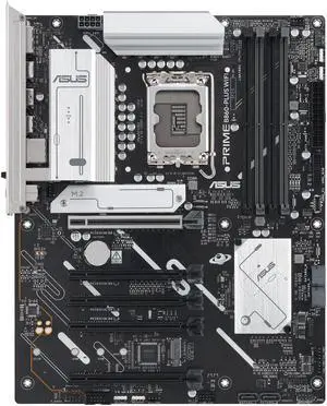 ASUS PRIME B860-PLUS WIFI-CSM B860 LGA 1851 ATX motherboard, Intel Core Ultra Series 2 Ready, Advanced AI, DDR5, PCIe 5.0, HDMI, USB 20Gbps Type-C, 2x M.2, WiFi 6E, 2.5Gb, ACCE Remote IT Management