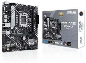 Asus Prime H610M-A-CSM Intel H610 (LGA 1700) CSM Business mATX Motherboard - PRIME H610M-A-CSM-SI Asus Prime H610M-A-CSM Intel H610 (LGA 1700) CSM Business mATX Motherboard - PRIME H610M-A-CSM-SI