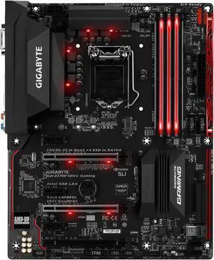 GIGABYTE GA-Z270X-Ultra Gaming (rev. 1.0) LGA 1151 Intel Z270 HDMI USB 3.1 ATX Motherboards - Intel