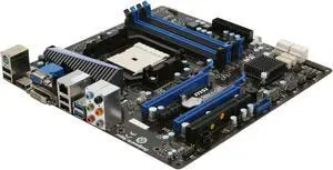 MSI A75MA-G55 FM1 AMD A75 (Hudson D3) USB 3.0 HDMI Micro ATX AMD Motherboard