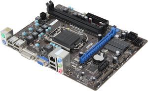 MSI H61M-P20 (G3) LGA 1155 Intel H61 Micro ATX Intel Motherboard with UEFI BIOS