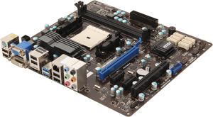 MSI FM2-A85XMA-E35 FM2 Trinity AMD A85X (Hudson D4) USB 3.0 HDMI Micro ATX AMD Motherboard