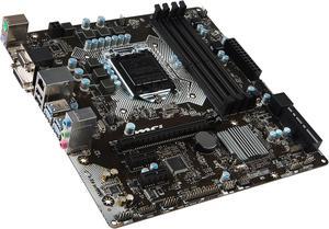 MSI B150M Pro-VDH LGA 1151 Intel B150 HDMI SATA 6Gb/s USB 3.1 Micro ATX Motherboards - Intel